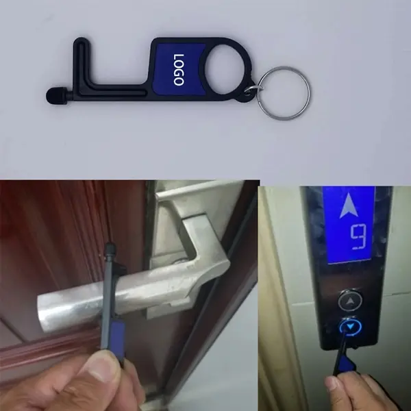 Non-Contact Plastic Door Opener Multi-Tool Key