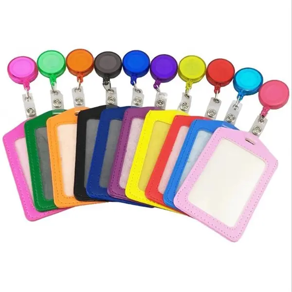 Transparent Retractable ID Credit Card Badge Holder