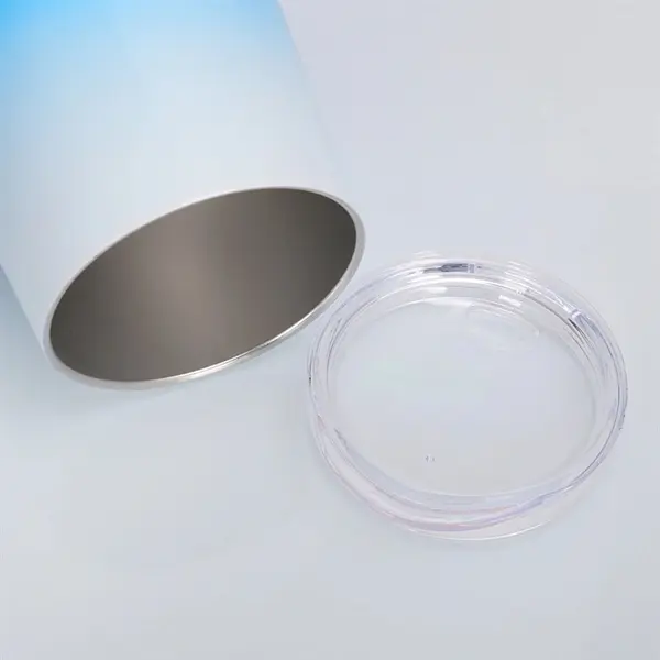 12oz Double Wall Gradient Color Eggshell Cup with Lid