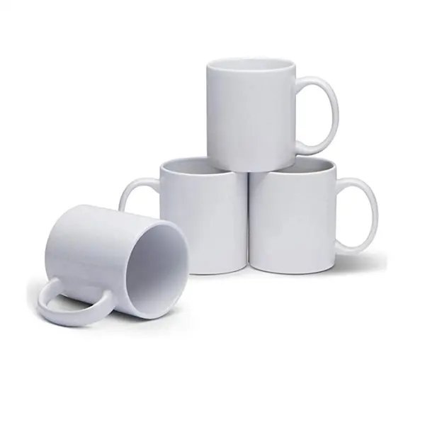 White Plain Ceramic Mug -12 OZ