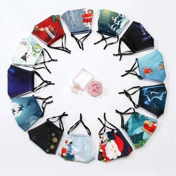 Merry Christmas Sport Mask for Adult Washable Christmas