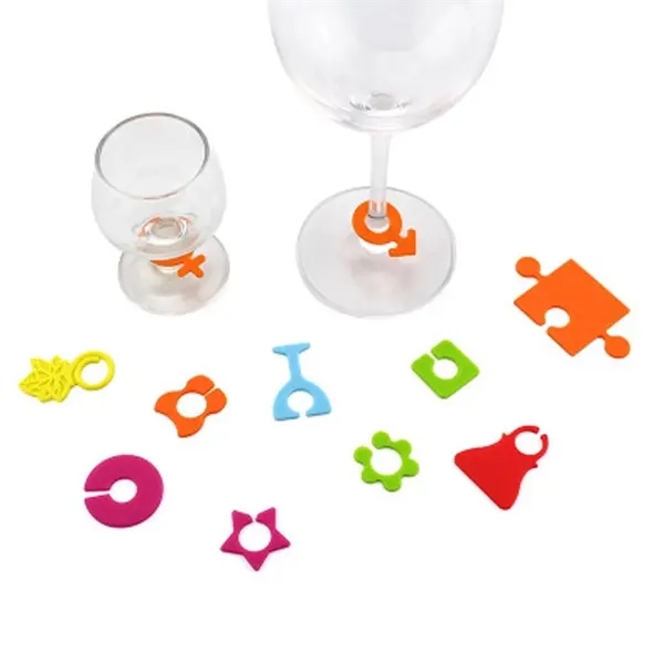 Silicone Wine Glasses Charms Set of 24