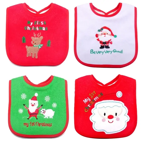 Cloth Baby Bibs Christmas Theme