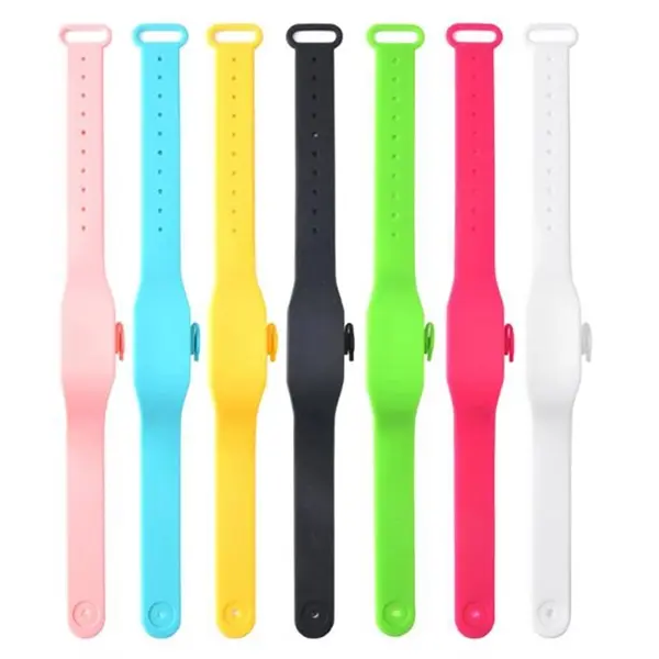 Hand Sanitizer Dispensing Wristband with Bottle