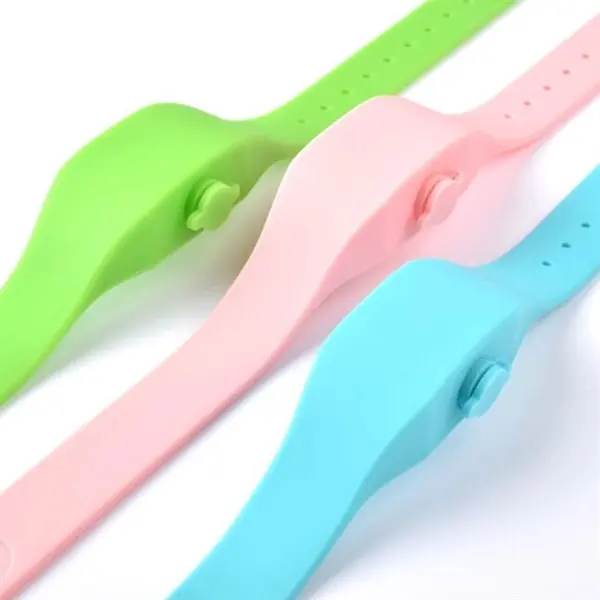Hand Sanitizer Dispensing Wristband with Bottle