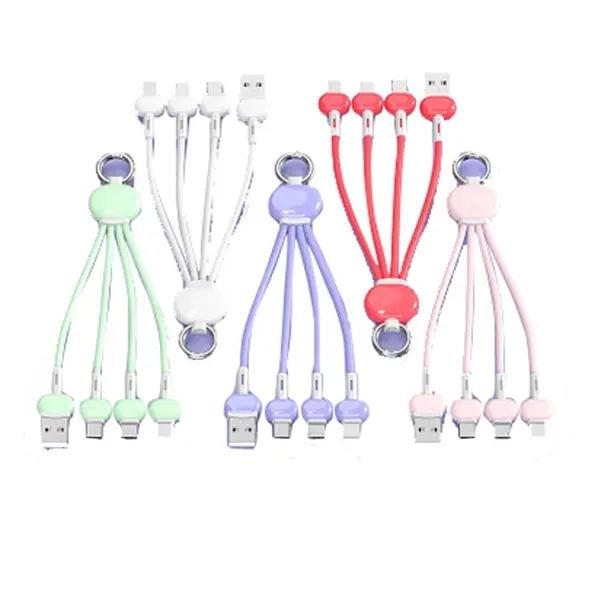 4-in-1 Key Chain Charging Cable