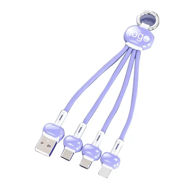 4-in-1 Key Chain Charging Cable
