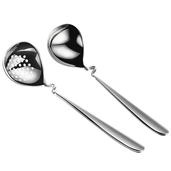 304 Stainless Steel 2 Pieces Spoon and Soup Ladle Set