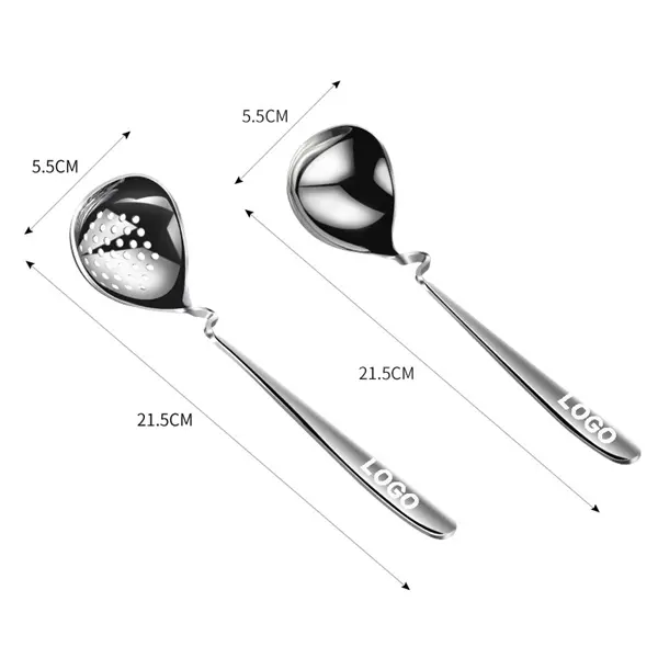 304 Stainless Steel 2 Pieces Spoon and Soup Ladle Set
