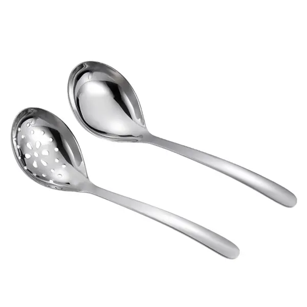 304 Stainless Steel 2 Pieces Spoon and Soup Ladle Set