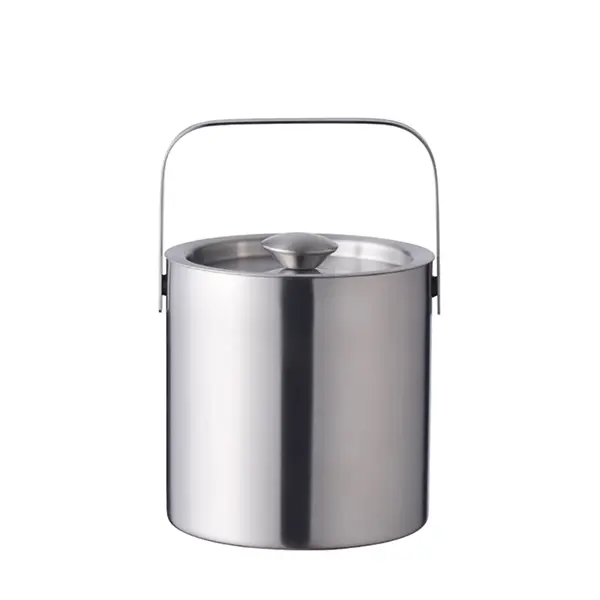 43OZ Stainless Steel Deluxe Ice Bucket with Ice Clip