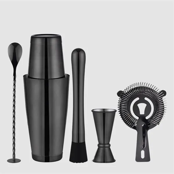 5 Pieces Stainless Steel Cocktail Shaker
