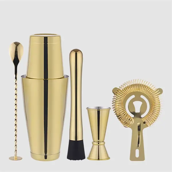 5 Pieces Stainless Steel Cocktail Shaker