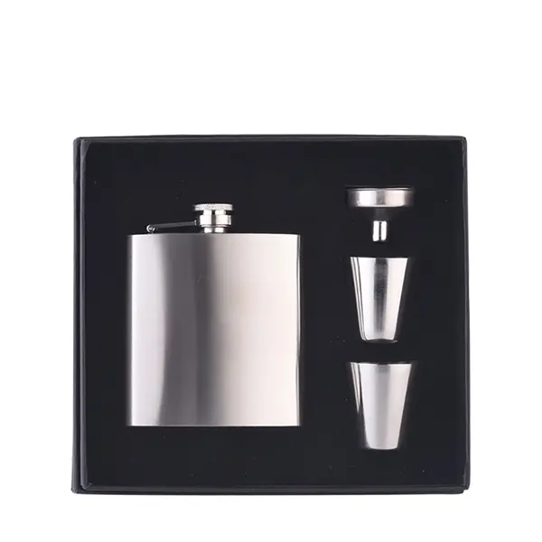 Stainless Steel Flask Set of Four