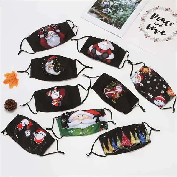 Adjustable Christmas Cotton Mask