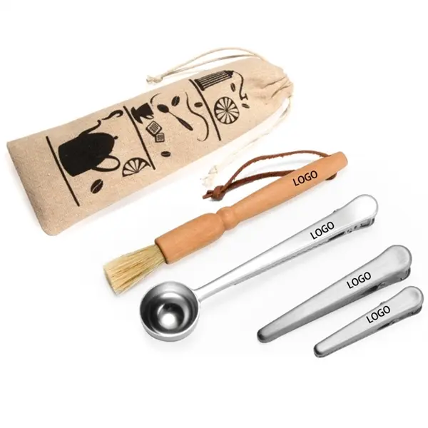 4 sets of coffee cleaning and storage tools