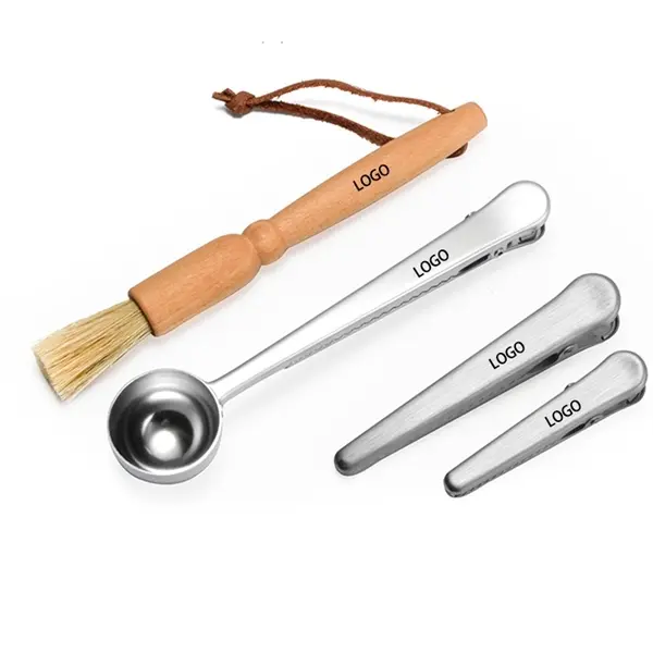 4 sets of coffee cleaning and storage tools