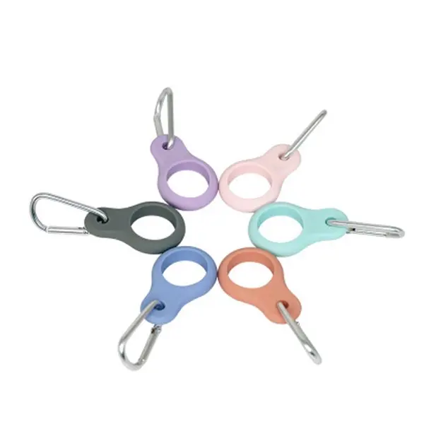 Silicone Water Bottle Carrier with Carabiner