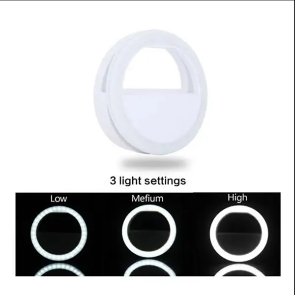 Phone Rechargable Selfie Round LED Ring Fill Light