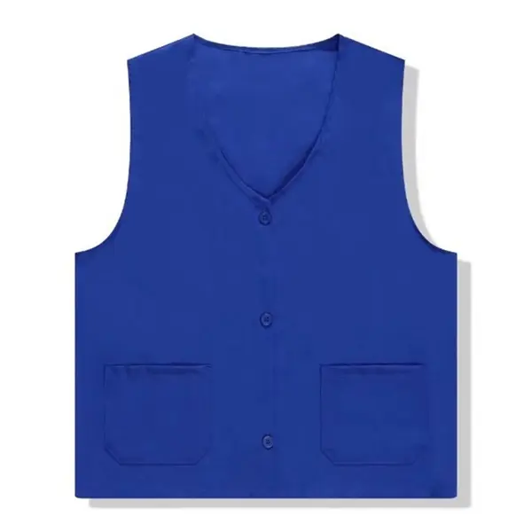 Unisex 2-Pocket Button Vest