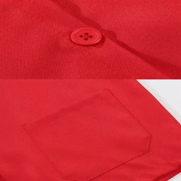 Unisex 2-Pocket Button Vest