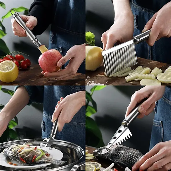 304Stainless Steel Potato Cut Fish Scale Planer Core Remover
