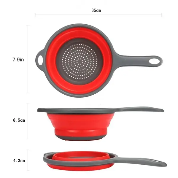 Foldable Silicone Water Filter Basket With Handle