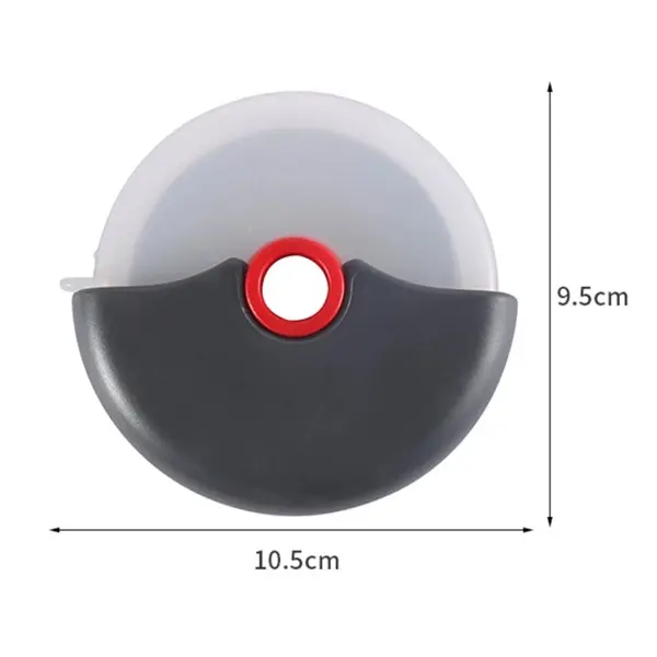 Pizza Cutter with Protective Plastic Blade Guard Cover