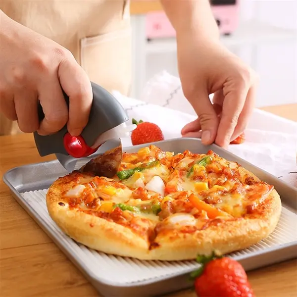 Pizza Cutter with Protective Plastic Blade Guard Cover
