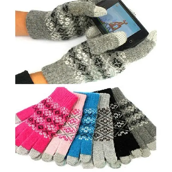 Smartphone Touch Screen Knit Gloves