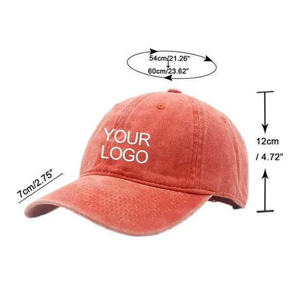 6 Panels Cotton Unconstructed Washed Baseball Cap