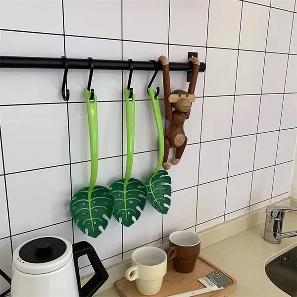 Leaf-Shaped Spoon with Long Handle
