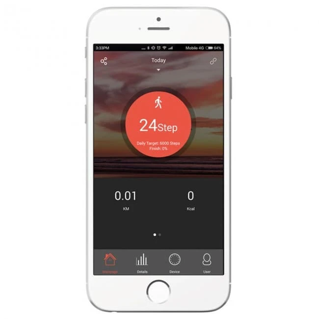 Fitness tracker with heartrat