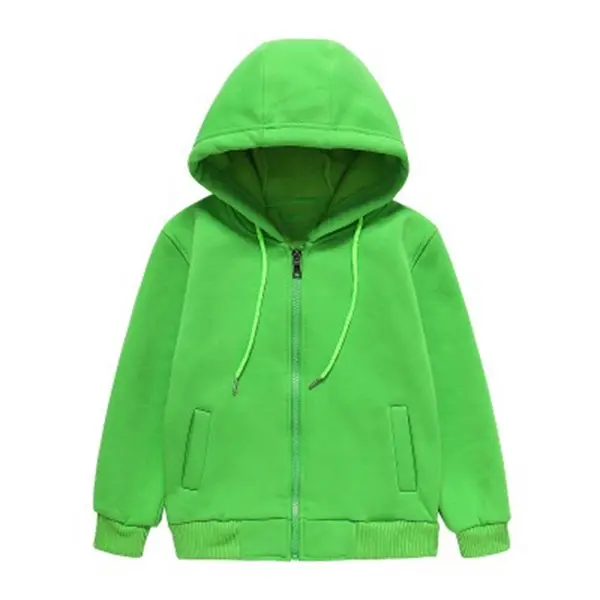 Printed Kid Size Full Zip Hoodie