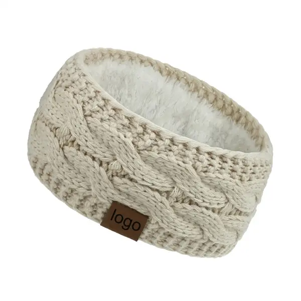 Acrylic yarn knitting hair band ribbon Headwrap ear muffs