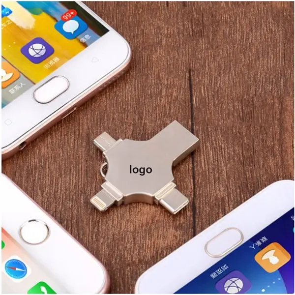 USB Flash Drive - 4 in 1 Memory Expansion Stick Thumb Drive