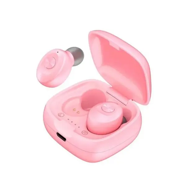 Mini True Wireless Stereo Earbud Headphones w/Charging Case