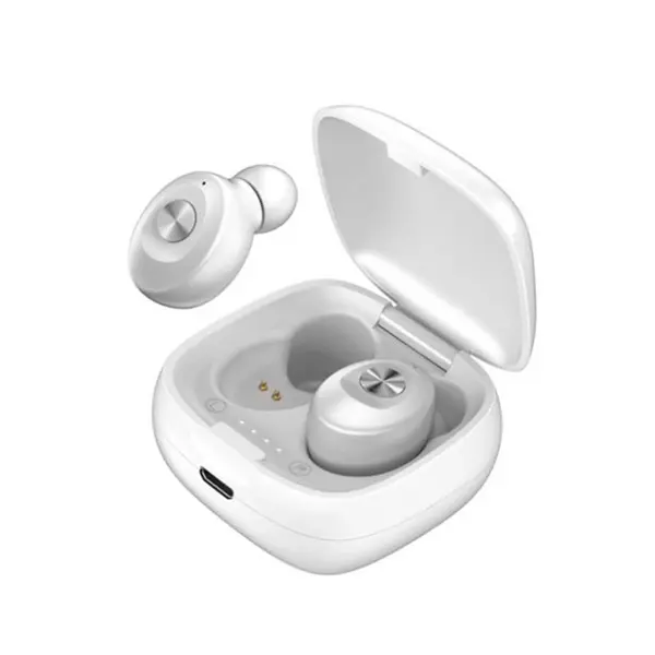 Mini True Wireless Stereo Earbud Headphones w/Charging Case