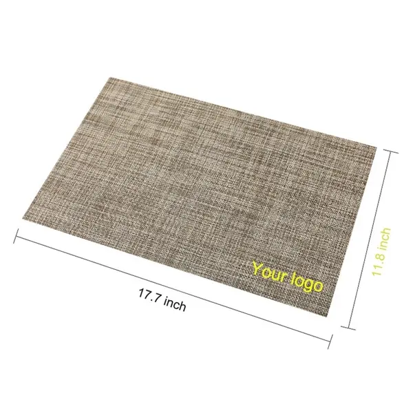 18'' Polyester Placemat PVC Table Mats
