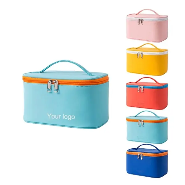 PU frosted box makeup bag cosmetic case