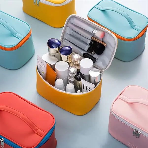 PU frosted box makeup bag cosmetic case