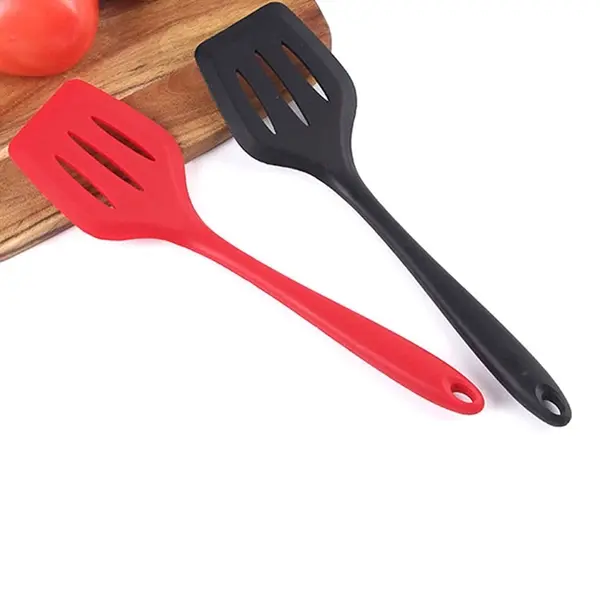 11.8'' silicone slotted frying spatulas