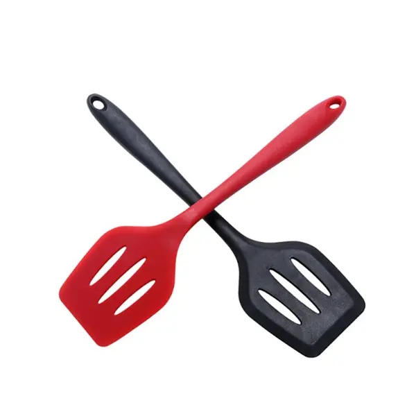 11.8'' silicone slotted frying spatulas