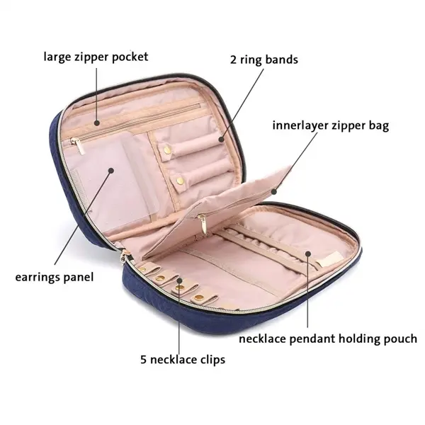Multi-function organizer case travel jewelry storage bag