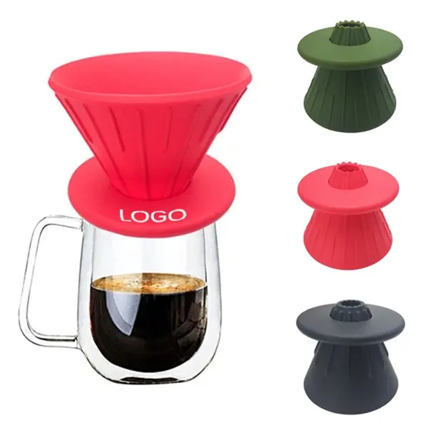 Silica gel coffee filter cup silica gel filter funnel + gask