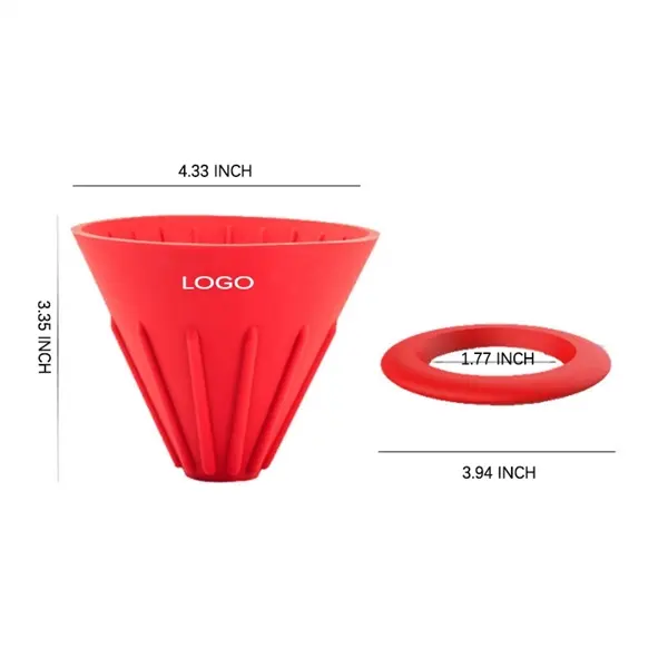 Silica gel coffee filter cup silica gel filter funnel + gask
