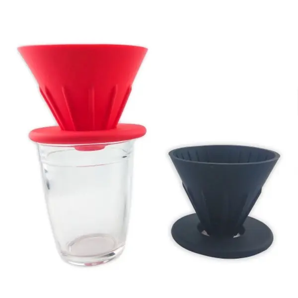 Silica gel coffee filter cup silica gel filter funnel + gask