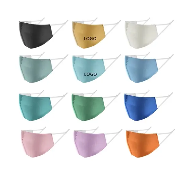 Satin Silk Face Mouth Mask With 1pc PM2.5 Mask Filter Paper