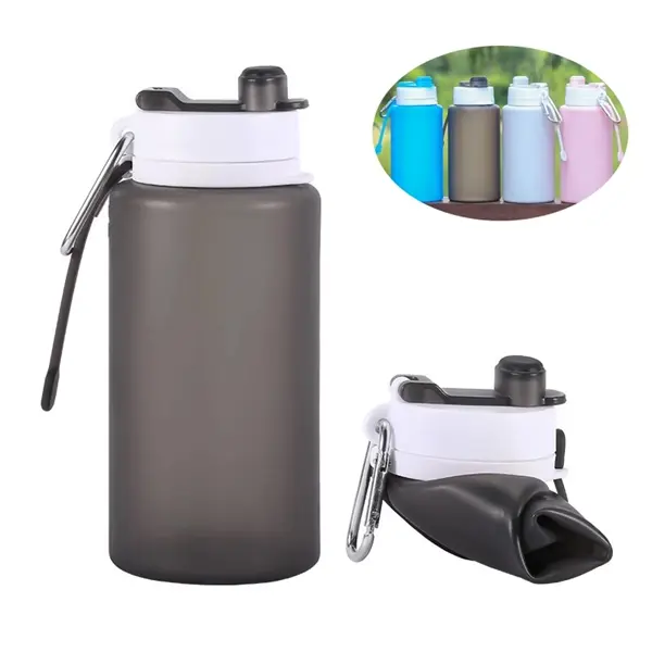 26oz Folding Water Bottle With Carabiner