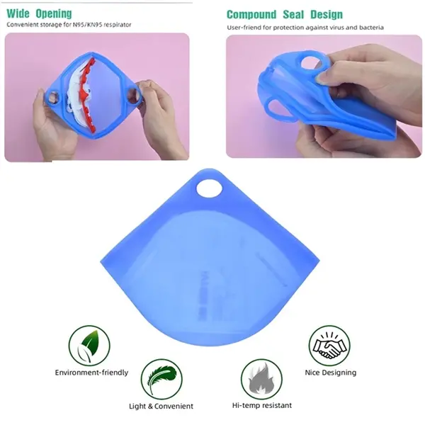 Multi-color Silicone KN95 Face Mask Storage Box